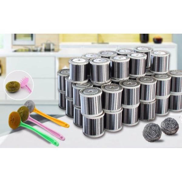 0,09 millimètres de 0.13mm de fil 410 d'acier inoxydable pour étiré à froid d'épurateur de cuisine recuit