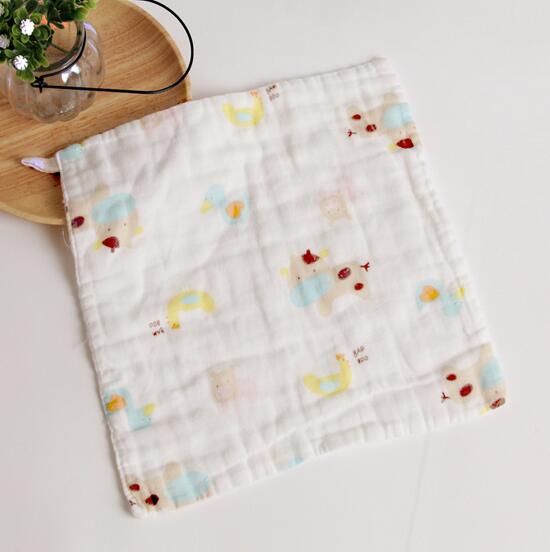 Washing gauze baby handkerchief medical gauze baby saliva towel 100% cotton 6 layer baby towel