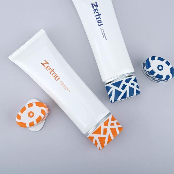 Oval Cleanser Tube Customized Body Lotion Tube Packaging 40mm Diameter