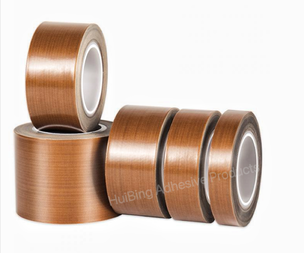 Waterproof Cloth PTFE Adhesive Tape Brown Heat Insulation
