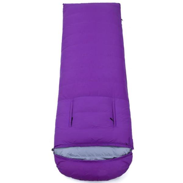 Lightweight Goose Down Sleeping Bags For Adults Pink Red Purple Blue Appearance