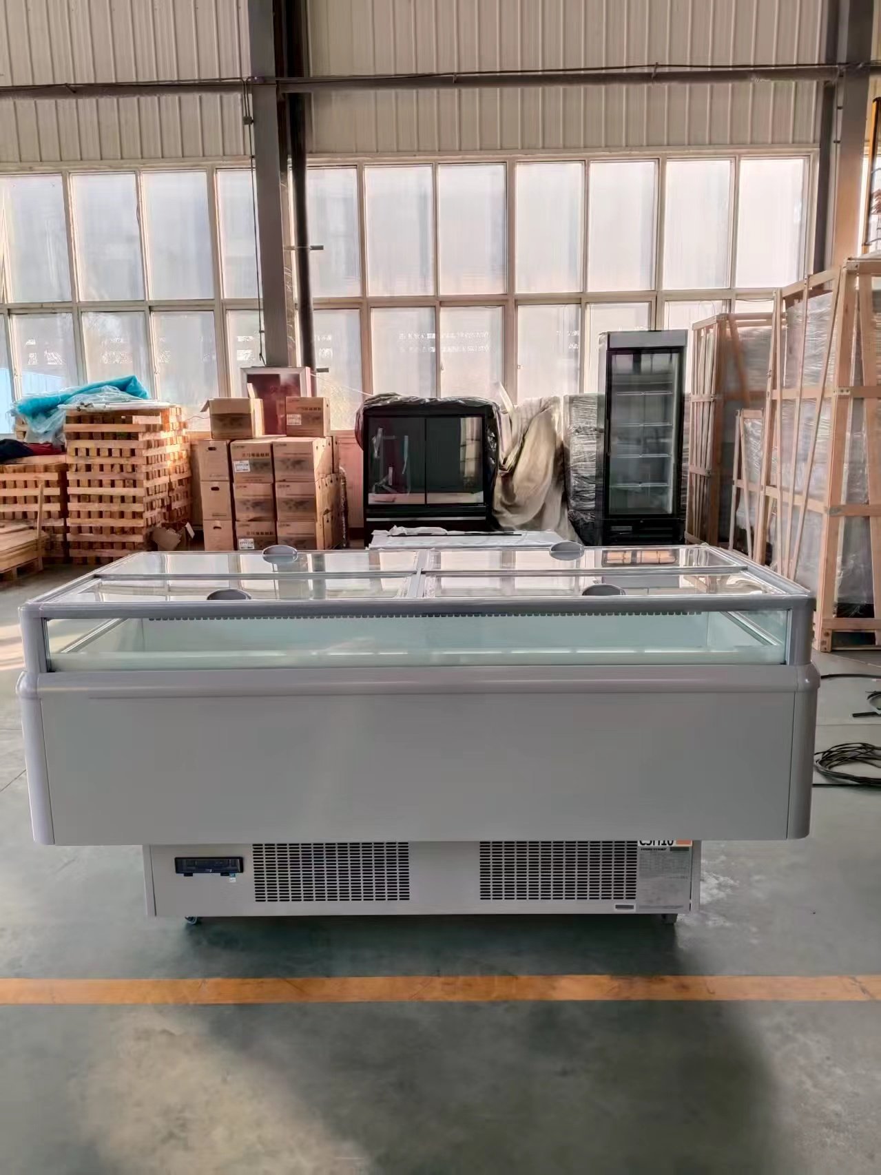 Dual-temperature Display Refrigerator with Auto Defrost and Eco-friendly R290 Refrigerant