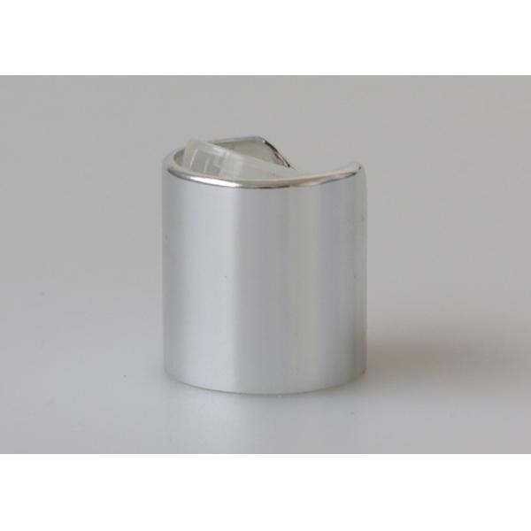 Сияющая серебряная крышка верхней части диска, поверхность штейна крышки шампуня