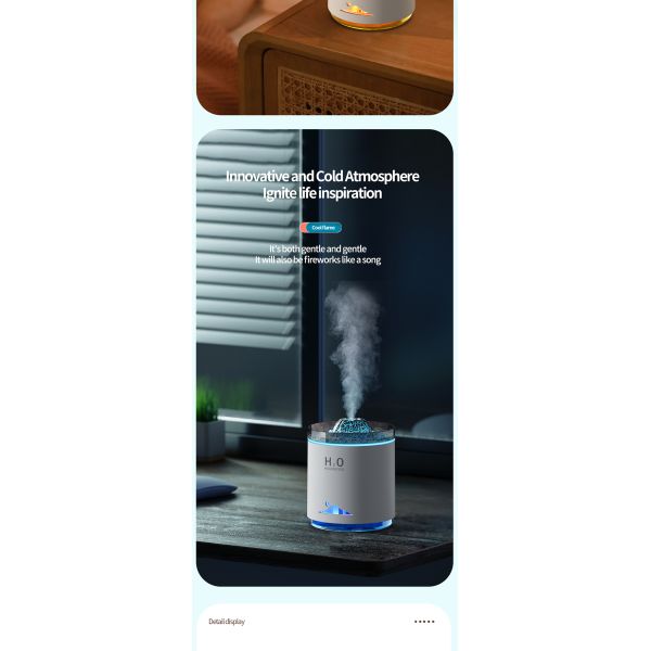 Large Capacity Ultrasonic Aroma Air Humidifier With Atmosphere Night Light Custom Logo