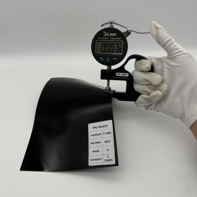 Film PPF noir à haute étirement Isolation thermique Film de protection contre la peinture noire