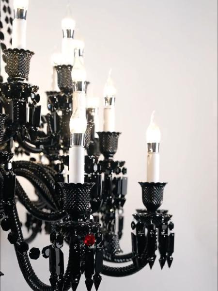 Trending Chandelier Lamps Black Smoke Candle Modern Unique Crystal Chandeliers For Dining Room