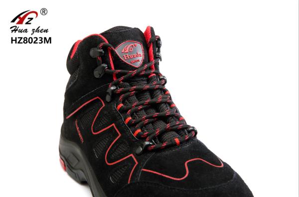 Black Safety Shoes Sports Type , Rubber Lightweight Composite Toe Safety Trainers