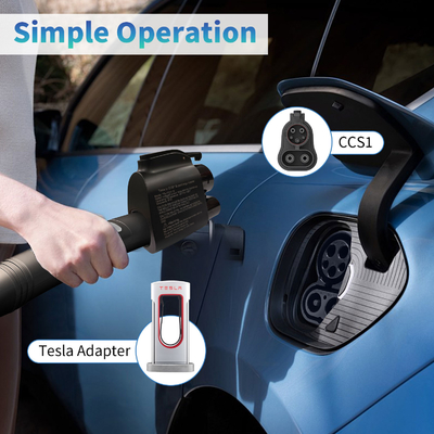 Fast Charging NACS To CCS1 EV Adapter Connector For Tesla Superchargers