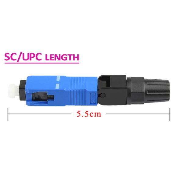 Падение стекловолокна FTTH привязывает быстрый SC соединителя Mecahncial, поле - installable SC LC FC G657A соединителя