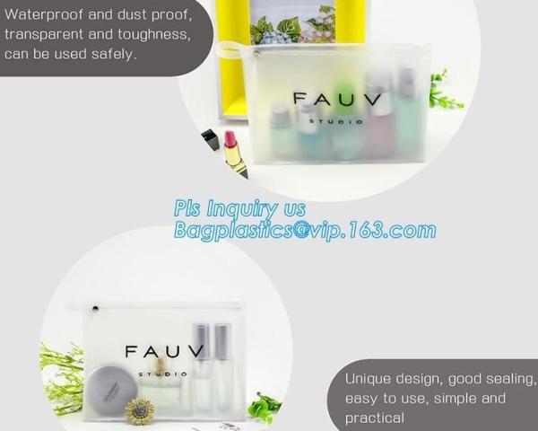 slider Zip lockk pvc travel cosmetic bag, Cartoon Kid Handbag Pu Cheaper Plastic Zipper Slider Clear Pvc Bag, slider zippe