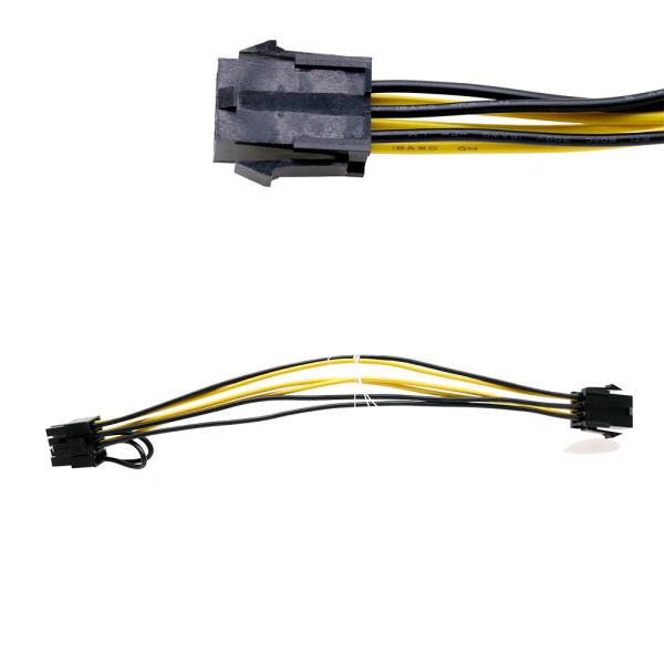 6Pin to 6+2Pin PCI Express Cable adapter Video Card Cable Power Converter Cable 23cm