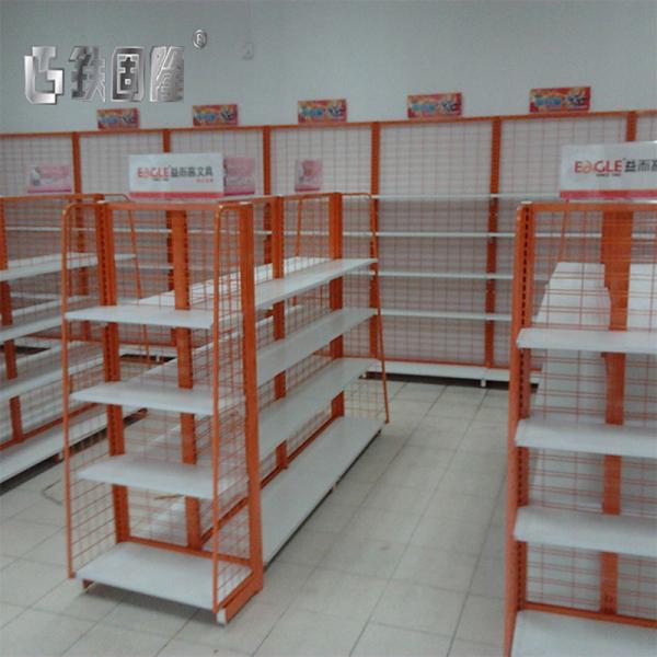 Net Backplane Wire Supermarket Display Shelf 1350mm height For Retail