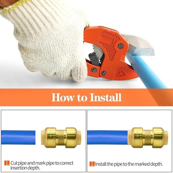 cUPC NSF CSA Approved Push In Fittings for PEX COPPER CPVC изготовленные из материала C46500