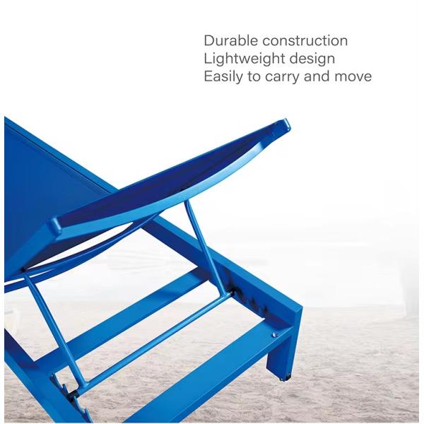 Customized Armrest Outdoor Furniture Patio Leisure Sun Beach Lounger for Relaxation
