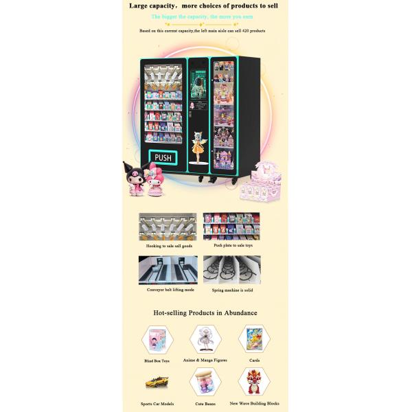ZD 24/7 Online Guidance Combo Blind Box China Vending Machine with Card Manufacture