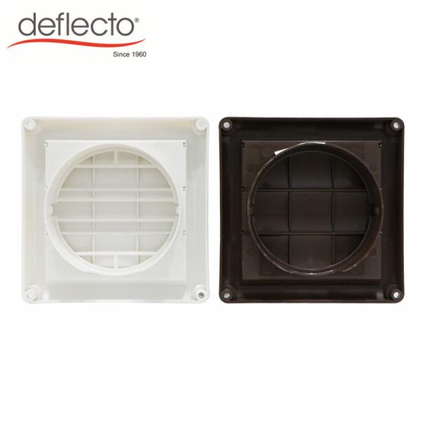 Quick Installation Plastic Air Vents 100mm Louvered Dryer Vent Cap PP Material