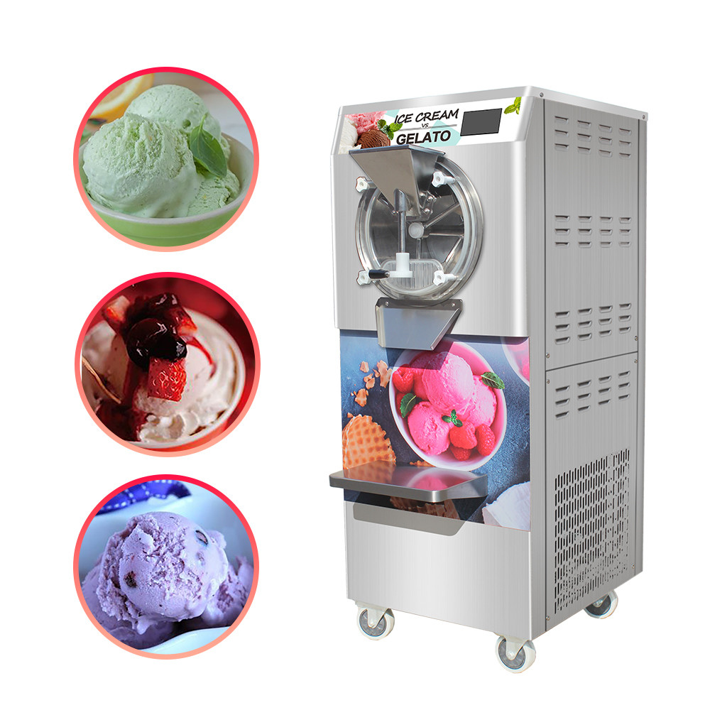 Brazilian Acai Freezer Big Capacity Italian Gelato Machine Ice Cream Making Commercial Standing Floor Hard Ice Cream Machine Batch Freezer