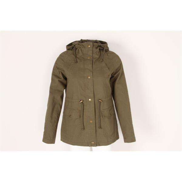 Ladies longline COTTON parka, Women's cotton coat, Very Washed, Chic style