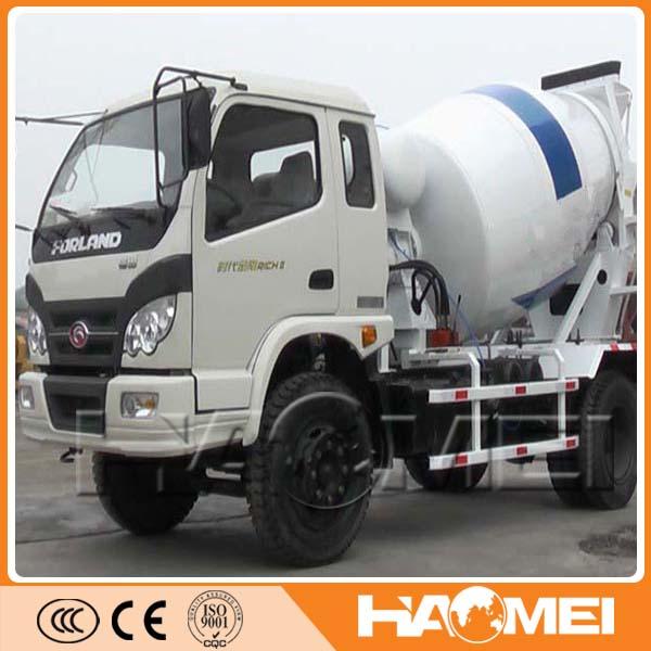 self loading concrete mixer with pump