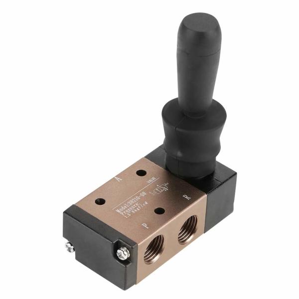 3H Series Solenoid Valve Single Coil Pilot Operated Electric 2 Position 5 Port Connection Type for Air Cylinders