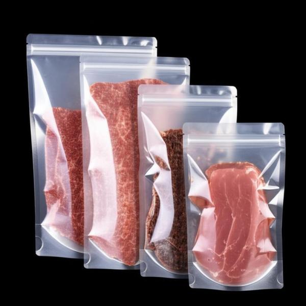 High Barrier Freeze Dried Meat Packaging Bags Multi-Layer Laminate Oxygen Moisture Proof Custom Sizes