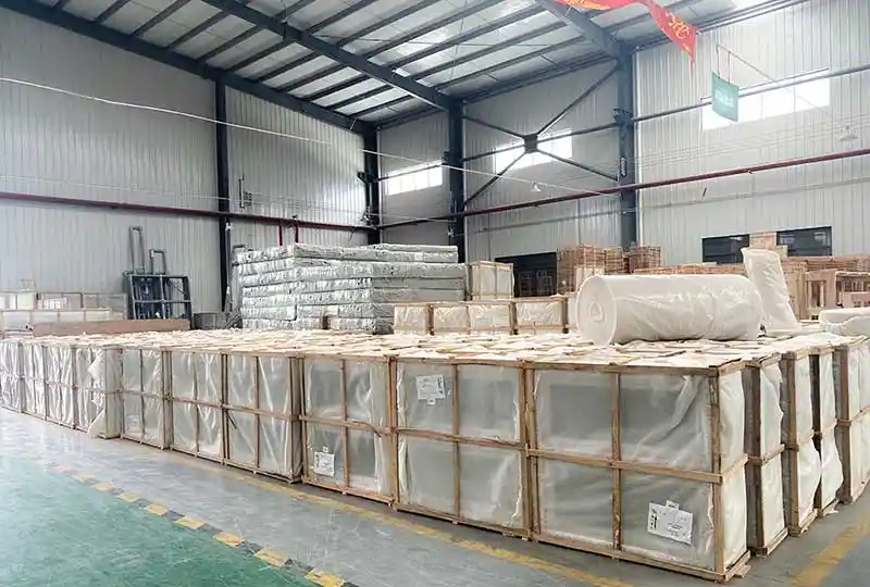 WANJIA-door-and-window-packaging-1 Exterior Aluminium Folding Doors Double Glass Soundproof Bifold Doors For Shop