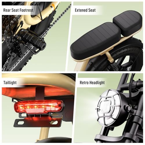 TST R7 Steel Frame Electric Bike for Teen&Adult 1500W Brushless Rear Hub Motor MTB Long Range Fat Tire Ebike Electric Dirt Bike
