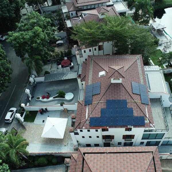 Панели солнечных батарей Rixin 10MBB Monoceystalline Bifacial фотоэлементы ранга полностью черный солнечный модуль