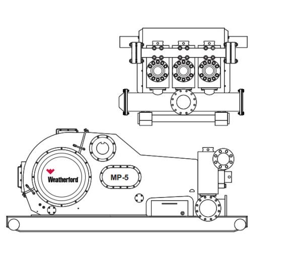 Weatherford MP-5 mud pump,MP16 mud pump, MP-10 mud pump fluid end module, liners, pistons, valevs same as Weatherford