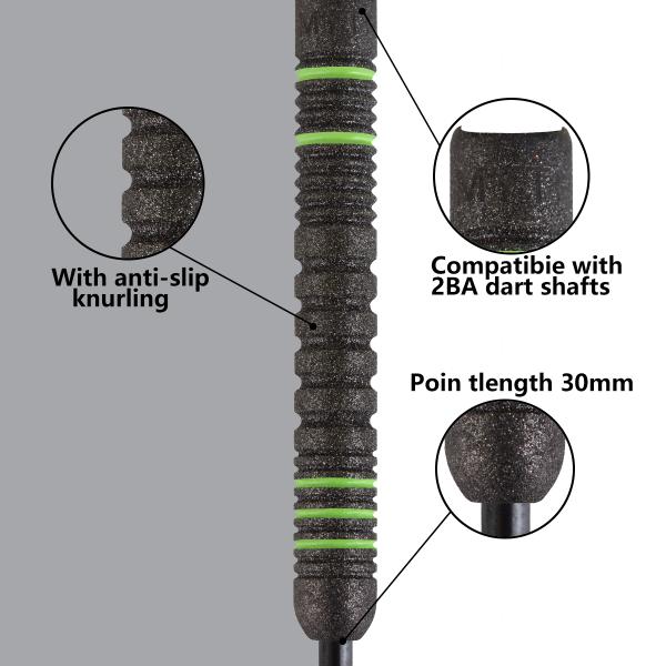 Emyth Darts Steel Tip Darts Barrel 90% Tungsten Darts Set 22g 24g XUANWU