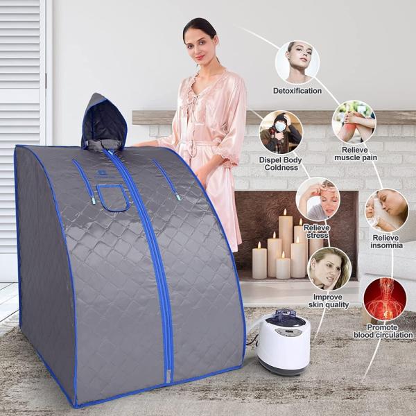 Modern Portable Steam Sauna For Spa Home Lightweight Personal Sauna Steam Generator Tent With Remote Control Indoor Steam Bath