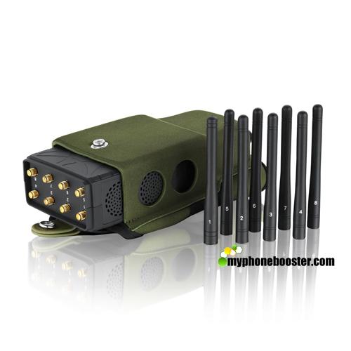 5.5W 2G+3G+4G+WIFI+GPS Pocket Cell Phone Blocker Jammer With Nylon Case Jamming Radius up to 20m Wholesale