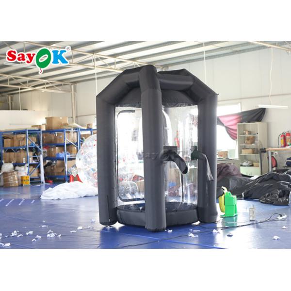 Máquina inflable de la cabina del gancho agarrador del dinero del cubo negro para SGS ROHS del CE del acontecimiento