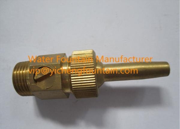 Adjustable Straight Spray Water Fountain Nozzle heads 1/8 - 1 With Valve Type
