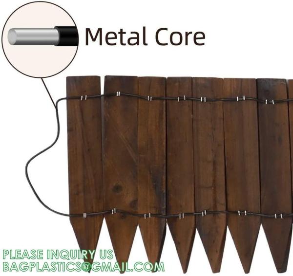 Landscaping Outdoor Plastic Mock Wooden Fence Garden Backyard Border Edging Decorative Garden Fences Fencing