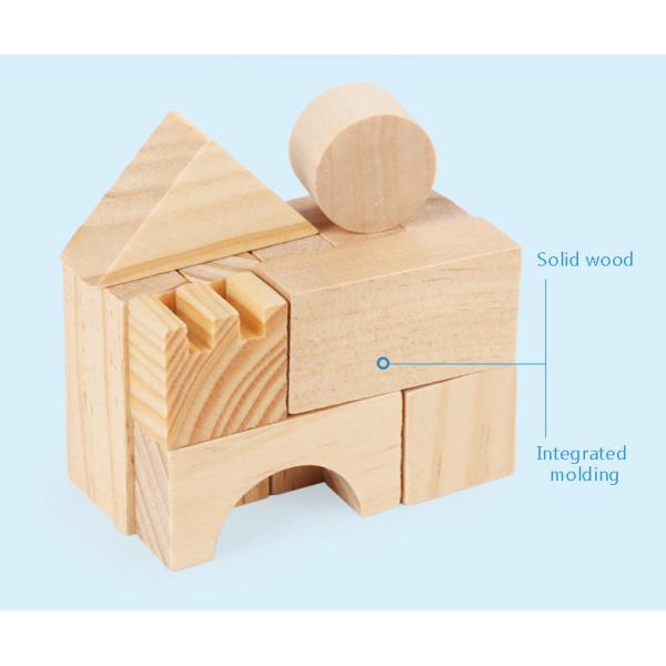 Montessori Education Wooden Grains Stacking Building Blocks Kindergarten Children Early Childhood Parenting Kids Toys