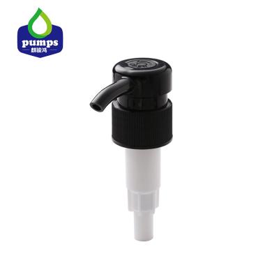 bomba plástica do sabão do preto do parafuso 4CC de 28mm para o gel do chuveiro do champô