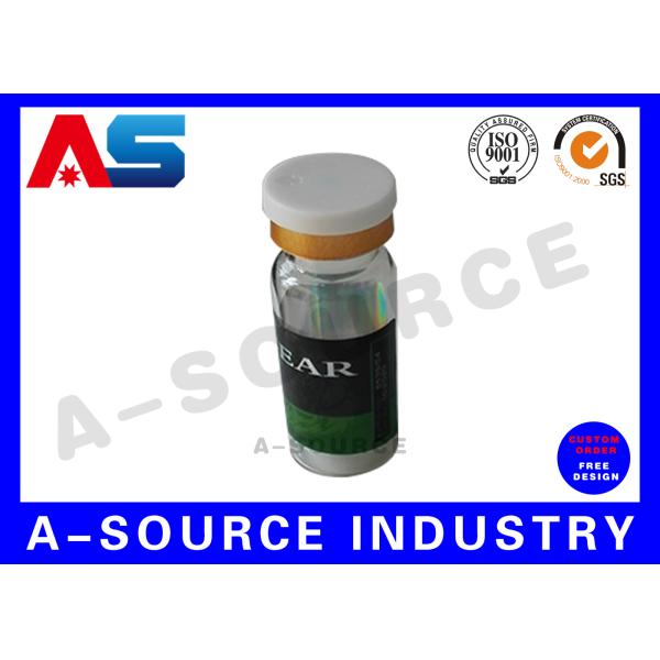 Изготовленная на заказ фармацевтическая пробирка Hologram 10ml печати обозначает слипчивые ярлыки медицины рецепта