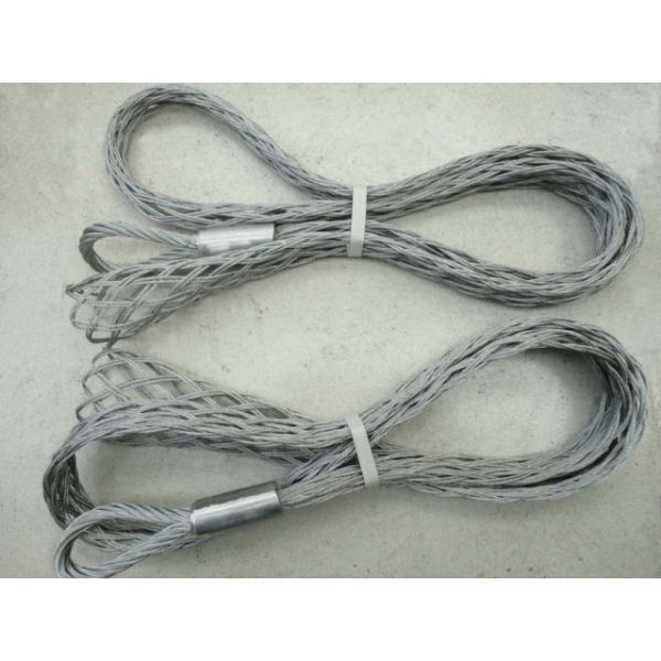 10kN Rated Load Wire Mesh Grip Cable Sock 2m Long for 10-25mm OPGW Cables | Heavy-Duty Conductor Pulling Tool