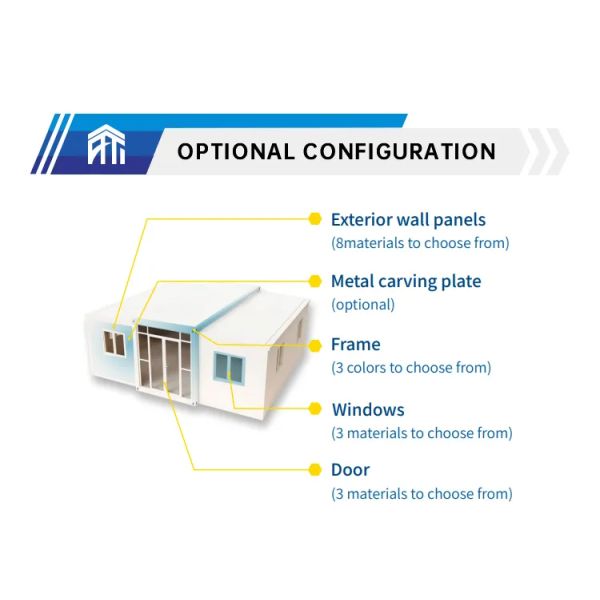 40FT Modular Container House with Galvanized Steel Frame for Fast Installation and Extendable Design