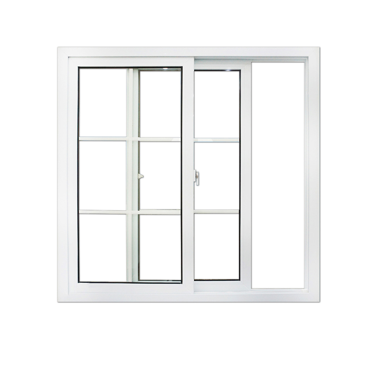 Двойная подвешенная белая виниловая окна с экраном UPVC рамы и стеклянные панели