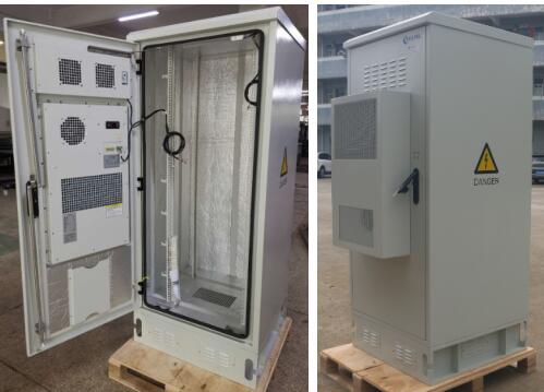 термостатический на открытом воздухе шкаф IP55 телекоммуникаций 32U гальванизировал сталь