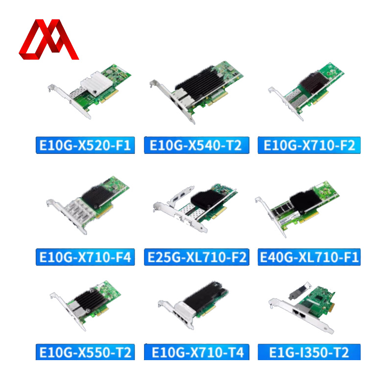 HOODBLUE 10 Гигабитная сетевая карта Ethernet Nic 10 Gb 25 Gb 40 Gb E10G-X520-F1