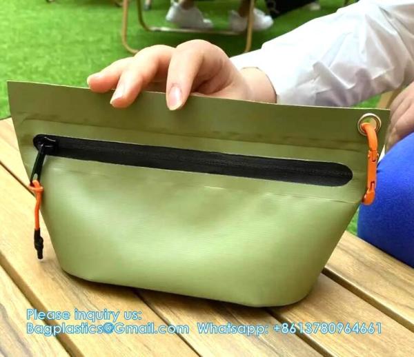 PVC Tarp Pouch Toiletry Bag MakeUp Bag Sturdy PVC Tarpaulin Pencil Pouch Small Storage Bag