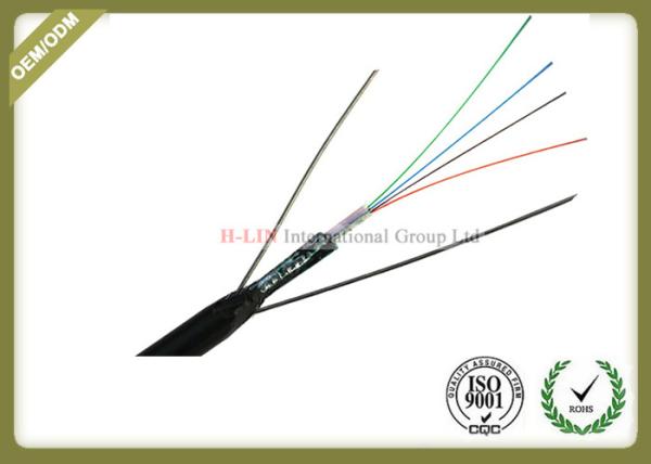 Single Mode Armored Fiber Optic Cable Crush Resistance For Long Distance Communication