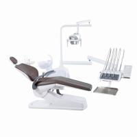 Clinique dentaire Unité dentaire complète avec capteur lumineux LED Chaise dentaire montée en haut