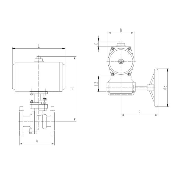 PN16 25 40 63 100 Ball Valves For Two Position Sequence Control In Process Control Systems