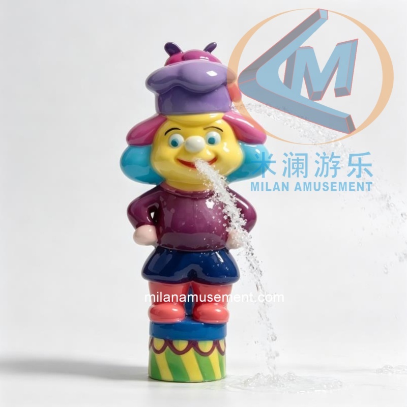 Cartoon Animal & Character Water Spray – FRP Splash Pad Figures for Water Parks