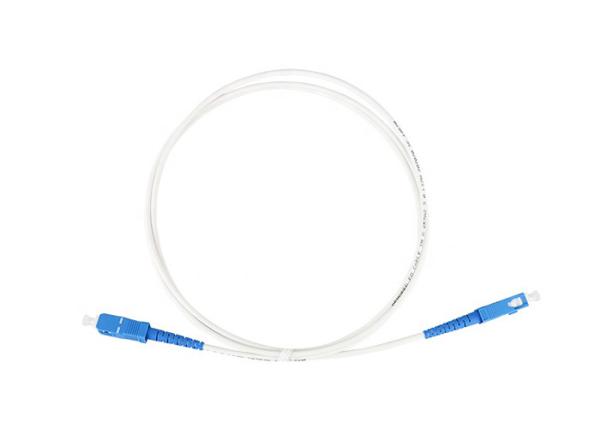 Indoor Dia3mm Armored Fiber Jumper , FTTP  5m FC Fiber Optic Cable