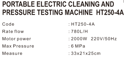 Чистка высокого насоса гидравлического теста давления портативная электрическая